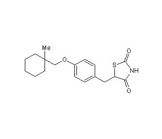 Ciglitazone (CAS 74772-77-3) - chemical structure image