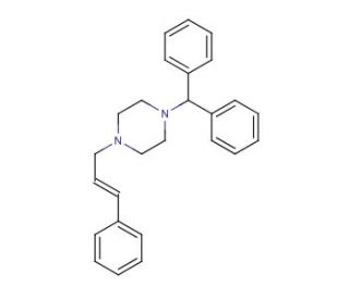 Cinnarizine (CAS 298-57-7) - chemical structure image