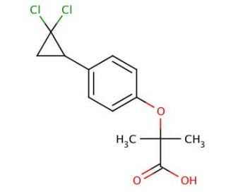 Ciprofibrate (CAS 52214-84-3) - chemical structure image