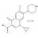 Ciprofloxacin HCl (CAS 93107-08-5) - chemical structure image