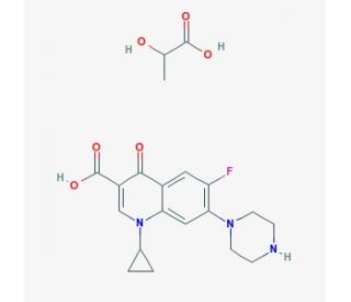 Ciprofloxacin lactate (CAS 97867-33-9) - chemical structure image