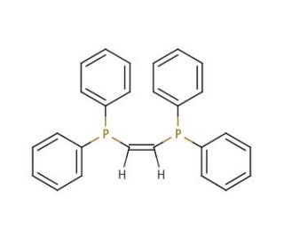 cis-1,2-Bis(diphenylphosphino)ethylene (CAS 983-80-2) - chemical structure image