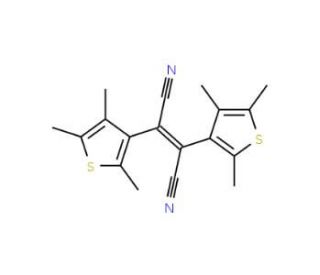cis-1,2-Dicyano-1,2-bis(2,4,5-trimethyl-3-thienyl)ethene (CAS 112440-46-7) - chemical structure image