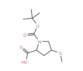 cis-1-N-Boc-4-methoxy-L-proline (CAS 83623-93-2) - chemical structure image