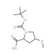 cis-1-N-Boc-4-methoxy-L-proline (CAS 83623-93-2) - chemical structure image