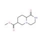 cis-1-Oxo-octahydro-pyrido[1,2-a]pyrazine-7-carboxylic acid methyl ester (CAS 145033-25-6) - chemical structure image