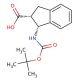 cis-1-tert-Butoxycarbonylamino-indan-2-carboxylic acid (CAS 401843-70-7) - chemical structure image