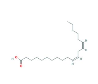 cis-11,14-Eicosadienoic acid (CAS 5598-38-9) - chemical structure image