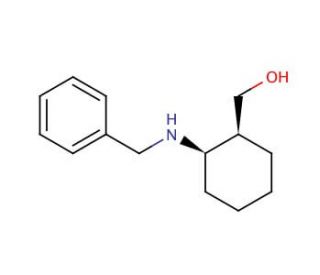 cis-(1S,2R)-(&minus;)-2-(Benzylamino)cyclohexanemethanol (CAS 71581-93-6) - chemical structure image
