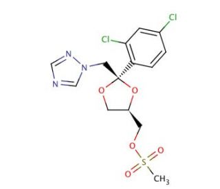 cis-[2-(2,4-Dichlorophenyl)-2-(1H-1,2,4-triazol-1-yl-methyl)-1,3-dioxolan-4-yl]methyl Methanesulfonate (CAS 67914-86-7) - che