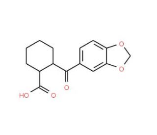 cis-2-(3,4-Methylenedioxybenzoyl)cyclohexane-1-carboxylic acid - chemical structure image