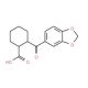 cis-2-(3,4-Methylenedioxybenzoyl)cyclohexane-1-carboxylic acid - chemical structure image