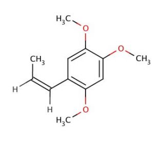 cis-2,4,5-Trimethoxy-1-propenylbenzene (CAS 5273-86-9) - chemical structure image