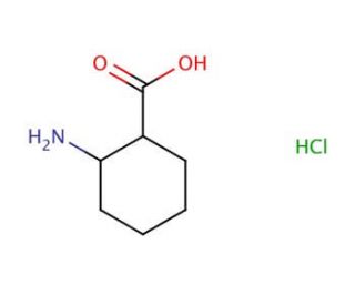 cis-2-Amino-1-cyclohexanecarboxylic acid hydrochloride (CAS 57266-55-4) - chemical structure image