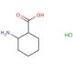 Molekülstruktur von cis-2-Amino-1-cyclohexanecarboxylic acid hydrochloride, CAS-Nummer: 57266-55-4 cis-2-Amino-1-cyclohexanecarboxylic acid hydrochloride (CAS 57266-55-4) - chemical structure image