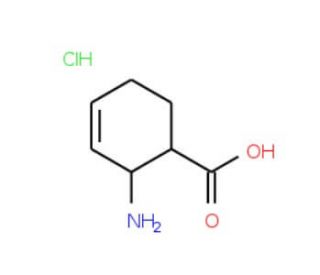 Cis-2-Amino-cyclohex-3-enecarboxylic acid hydrochloride (CAS 142035-00-5) - chemical structure image