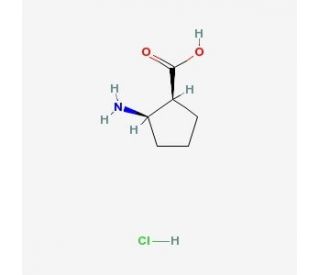 cis-2-Amino-cyclopentanecarboxylic acid hydrochloride (CAS 18414-30-7) - chemical structure image
