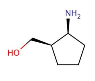 cis-(2-Amino-cyclopentyl)-methanol Hydrochloride Monohydrate (CAS 40482-12-0 (non HCl Salt)) - chemical structure image