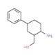 cis-(2-Amino-trans-5-phenyl-cyclohexyl)-methanol (CAS 195190-88-6) - chemical structure image