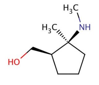 cis-(2-Methyl-2-methylamino-cyclopentyl)-methanol (CAS 421765-87-9) - chemical structure image