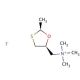 cis-2-Methyl-5-trimethylammoniummethyl-1,3-oxathiolane iodide (CAS 76541-57-6) - chemical structure image