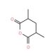 cis-3,5-Dimethyldihydro-2H-pyran-2,6(3H)-dione - chemical structure image