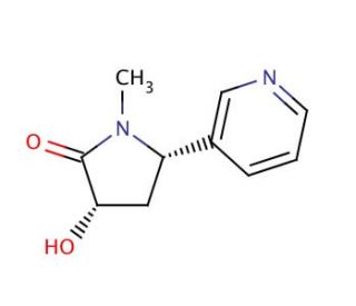 cis-3&prime;-Hydroxy Cotinine (CAS 37096-14-3) - chemical structure image