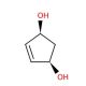 cis-4-Cyclopentene-1,3-diol (CAS 29783-26-4) - chemical structure image
