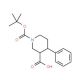 cis-4-Phenylpiperidine-3-carboxylic acid, N-BOC protected - chemical structure image