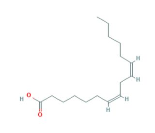 cis-7,10-Hexadecadienoic acid (CAS 28290-73-5) - chemical structure image
