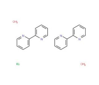 cis-Bis-(2,2&prime;-bipyridine)dichlororuthenium(II) dihydrate (CAS 15746-57-3) - chemical structure image
