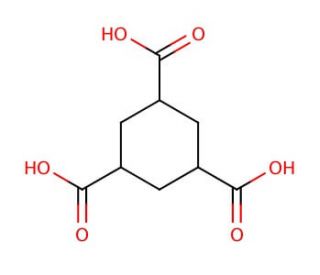 cis,cis-1,3,5-Cyclohexanetricarboxylic acid (CAS 16526-68-4) - chemical structure image