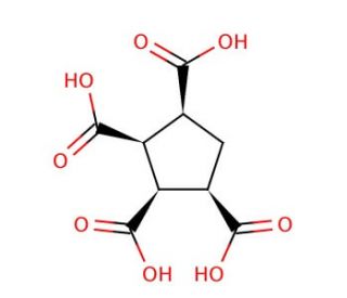 cis,cis,cis,cis-1,2,3,4-Cyclopentanetetracarboxylic acid (CAS 3786-91-2) - chemical structure image