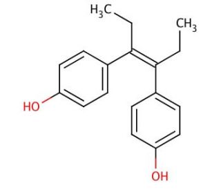 cis-Diethyl Stilbestrol (CAS 22610-99-7) - chemical structure image
