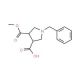 (cis-racemic)-1-Benzylpyrrolidine-3,4-dicarboxylic acid monomethyl ester (CAS 474317-64-1) - chemical structure image