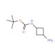 cis-tert-butyl 3-aminocyclobutylcarbamate (CAS 1212395-34-0) - chemical structure image