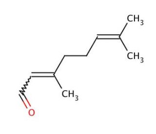 Citral (CAS 5392-40-5) - chemical structure image