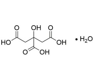 Citric Acid Monohydrate (CAS 5949-29-1) - chemical structure image