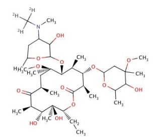 Clarithromycin-N-methyl-d3 (CAS 959119-22-3) - chemical structure image