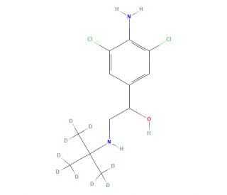 Clenbuterol-d9 (CAS 129138-58-5) - chemical structure image