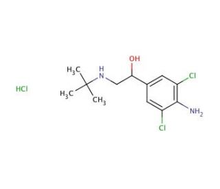 Clenbuterol Hydrochloride (CAS 21898-19-1) - chemical structure image