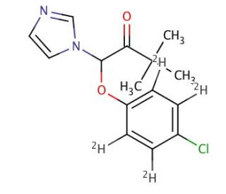 Climbazole-d4 (CAS 1185117-79-6) - chemical structure image