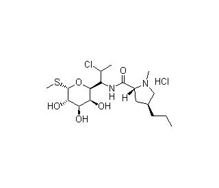Clindamycin Hydrochloride (CAS 21462-39-5) - chemical structure image