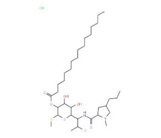 Clindamycin palmitate HCL (CAS 25507-04-4) - chemical structure image