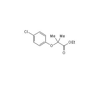 Clofibrate (CAS 637-07-0) - chemical structure image