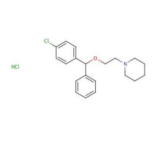 Cloperastine hydrochloride (CAS 14984-68-0) - chemical structure image