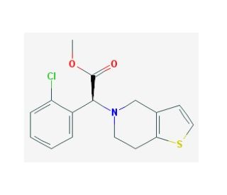 Clopidogrel sulfate (CAS 135046-48-9) - chemical structure image