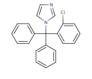 Clotrimazole (CAS 23593-75-1) - chemical structure image