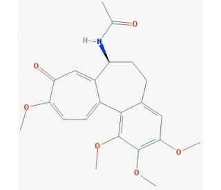 Colchicine (CAS 64-86-8) - chemical structure image