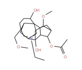 Condelphine (CAS 7633-69-4) - chemical structure image